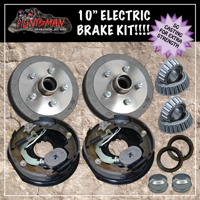 10" ELECTRIC DRUM BRAKE KIT trailer/caravan/camper part. s.g casting